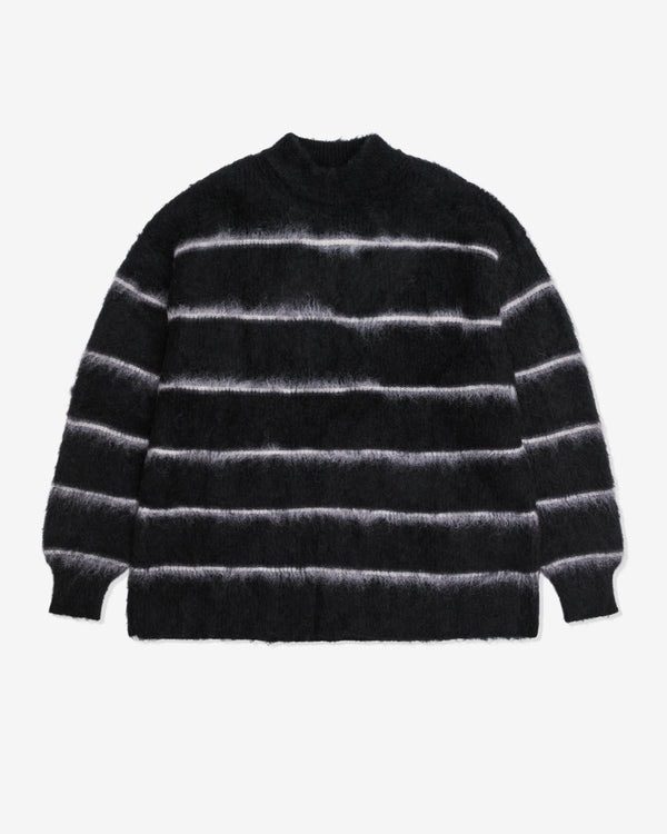 Comme des Garçons Homme - Men's Striped Mohair Sweater - (Black)