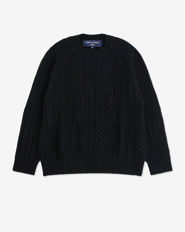 Comme des Garçons Homme - Men's Merino Wool Sweater - (Black)