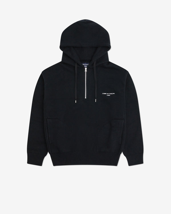 Comme des Garçons Homme - Men's 1/2 Zip Hoodie - (Black)