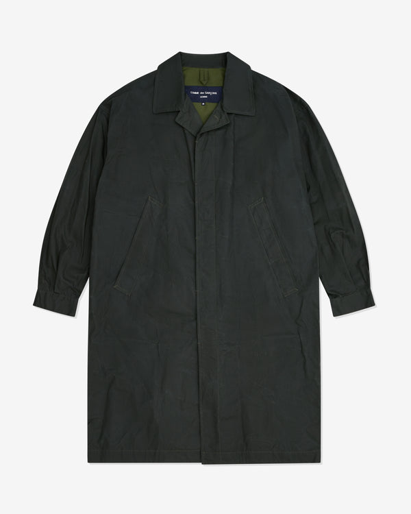 Comme des Garçons Homme - Men's Oiled Overcoat - (Khaki)