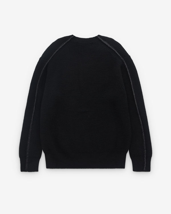 CDG Homme - Men’s Heavy Knit Sweatshirt - (Black)