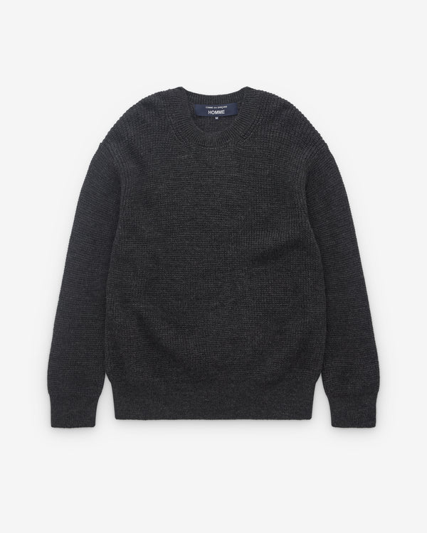 CDG Homme - Men’s Heavy Knit Sweatshirt - (Grey)