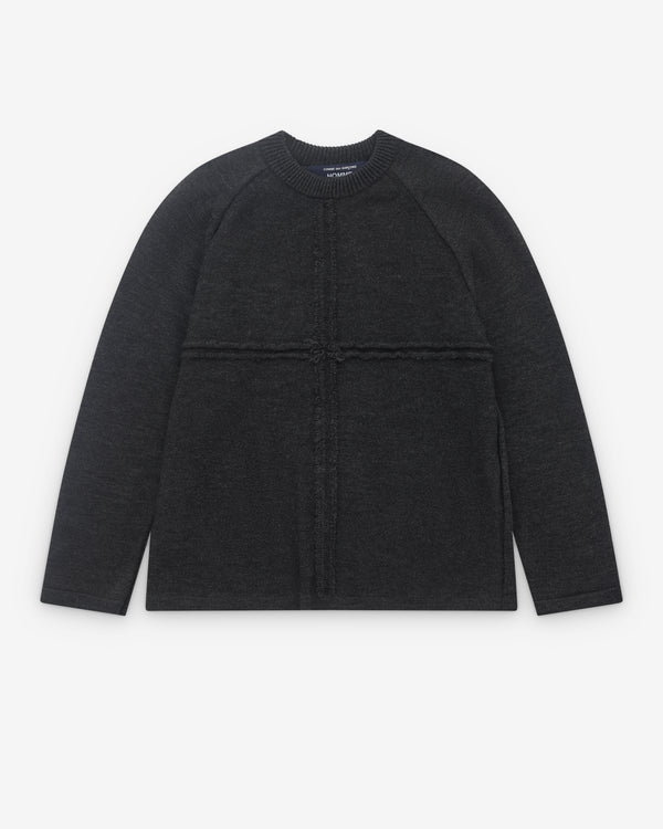 CDG Homme - Men’s Raglan Sleeve Sweater - (Grey)