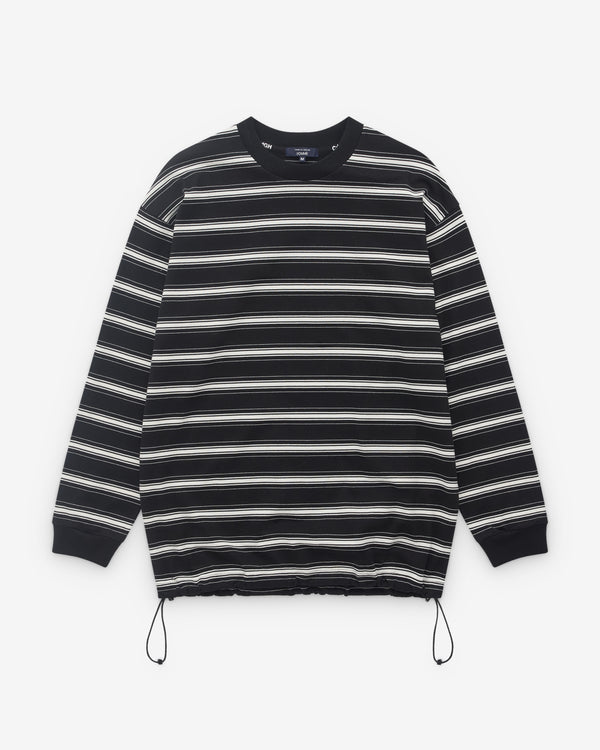 CDG Homme - Men’s Striped Long Sleeve Top - (Black)