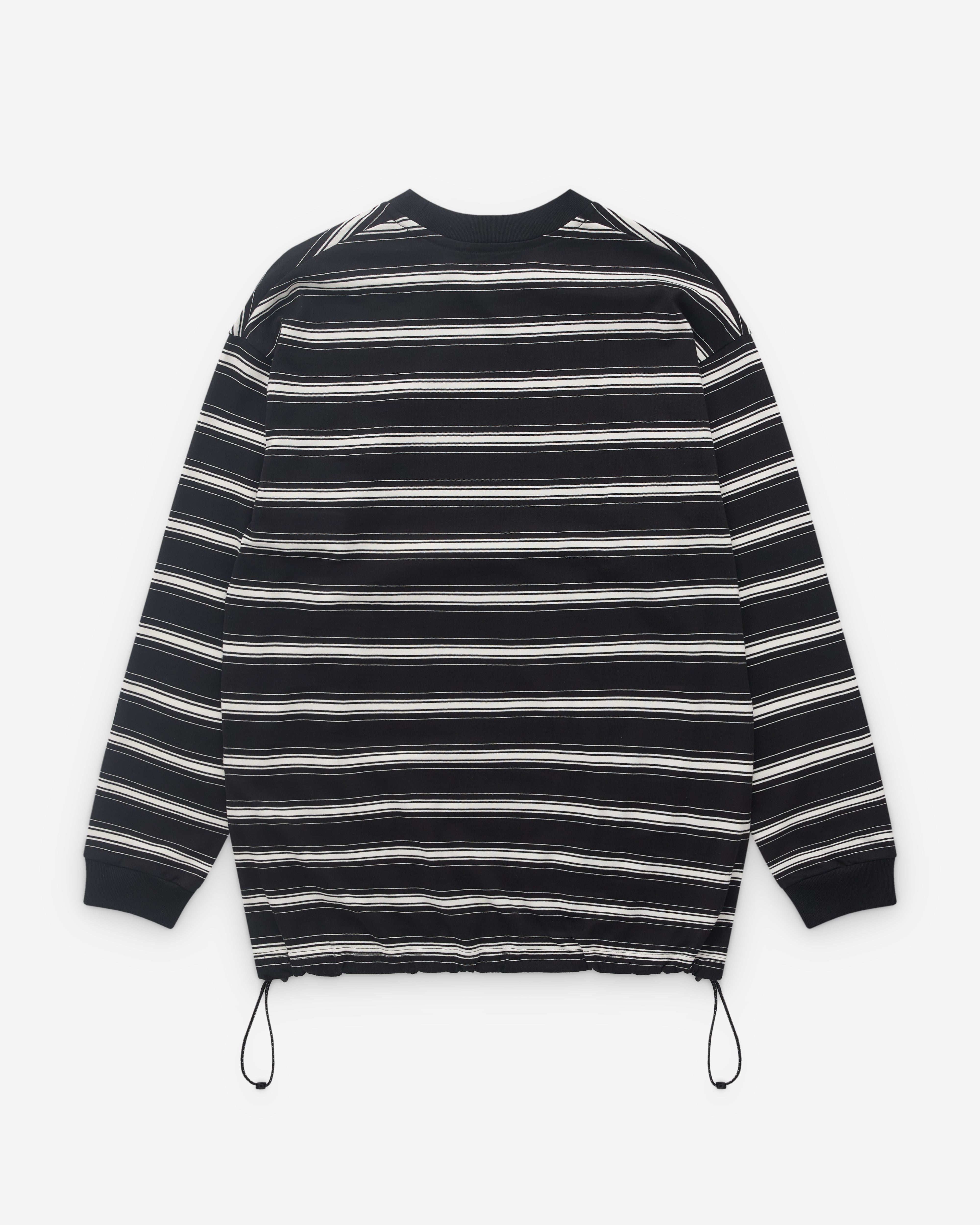 CDG Homme: Men's Striped Long Sleeve Top (Black) | DSML E-SHOP