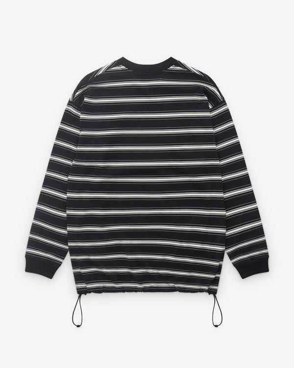 CDG Homme - Men’s Striped Long Sleeve Top - (Black)