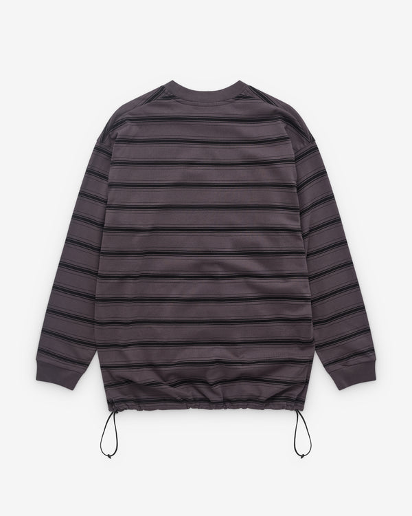 CDG Homme - Men's Striped Long Sleeve Top - (Brown)