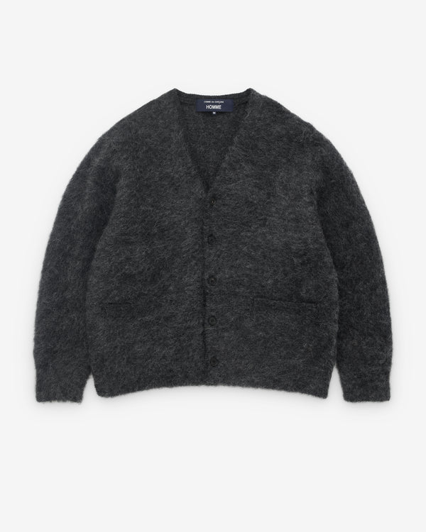 CDG Homme - Men’s Brushed Knit Cardigan - (Grey)