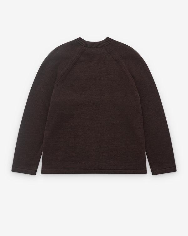 CDG Homme - Men's Raglan Sleeve Sweater  - (Brown)