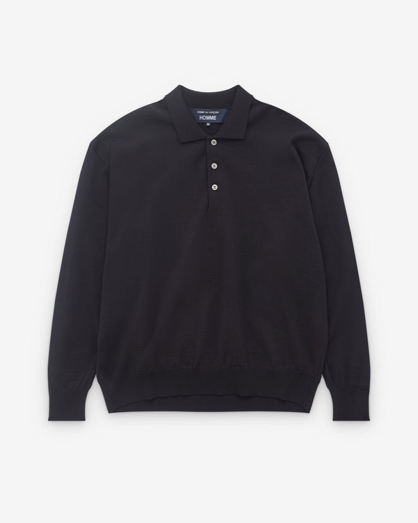 CDG Homme - Men’s Polo Knit Sweater - (Slate)