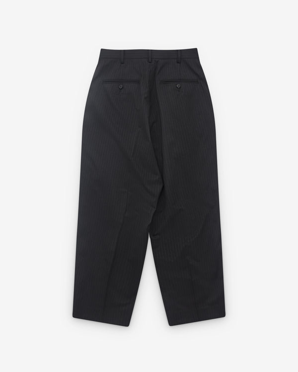 CDG Homme - Men’s Pinstripe Pleated Trousers - (Black)