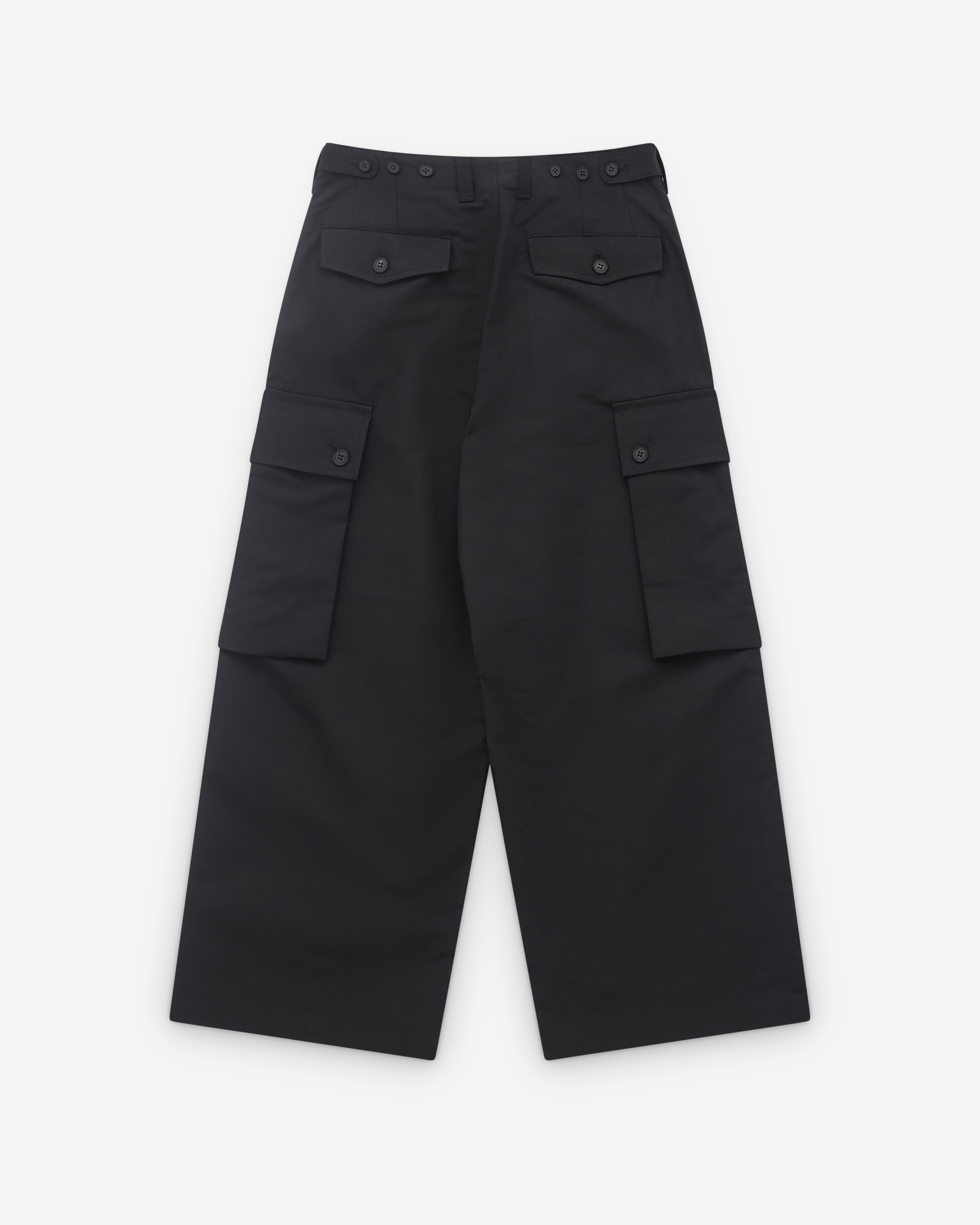 CDG Homme: Men's Wide Leg Pocket Trouser (Black) | Dover Street