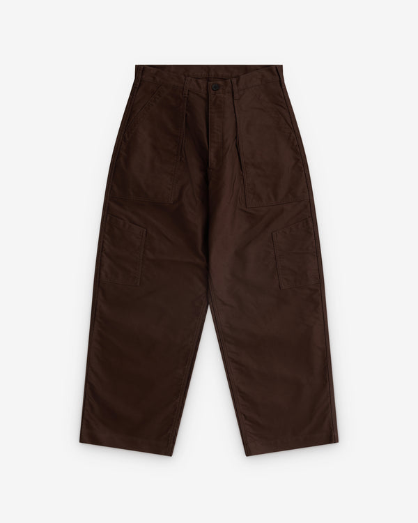 CDG Homme - Men’s Patch Pocket Tapered Trousers - (Brown)