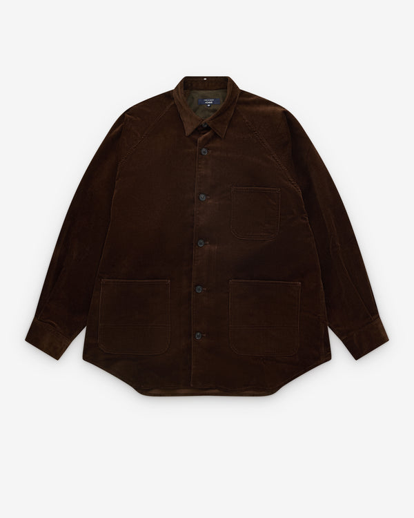CDG Homme - Men’s Needlecord Shirt - (Brown)