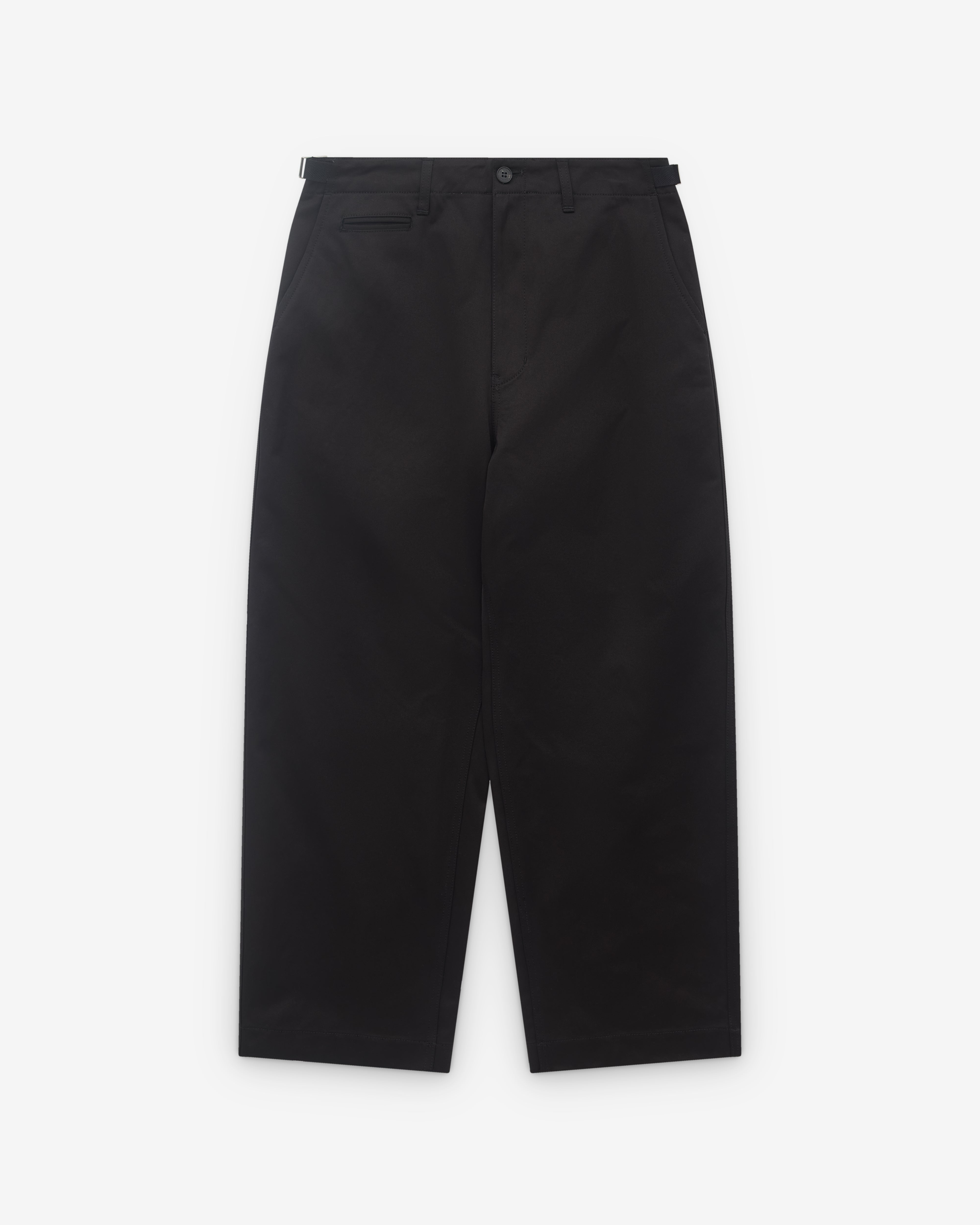 CDG Homme: Men's Side Adjuster Trousers (Black) | DSML E-SHOP