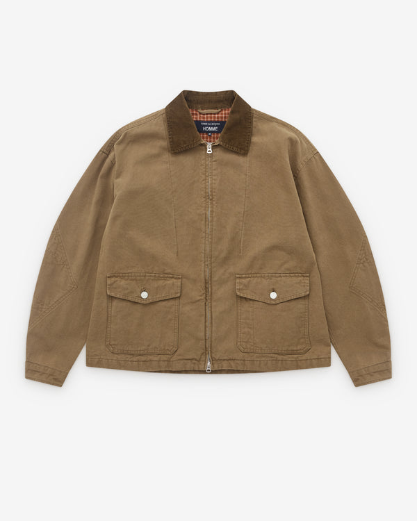 CDG Homme - Men’s Zip Jacket - (Khaki)