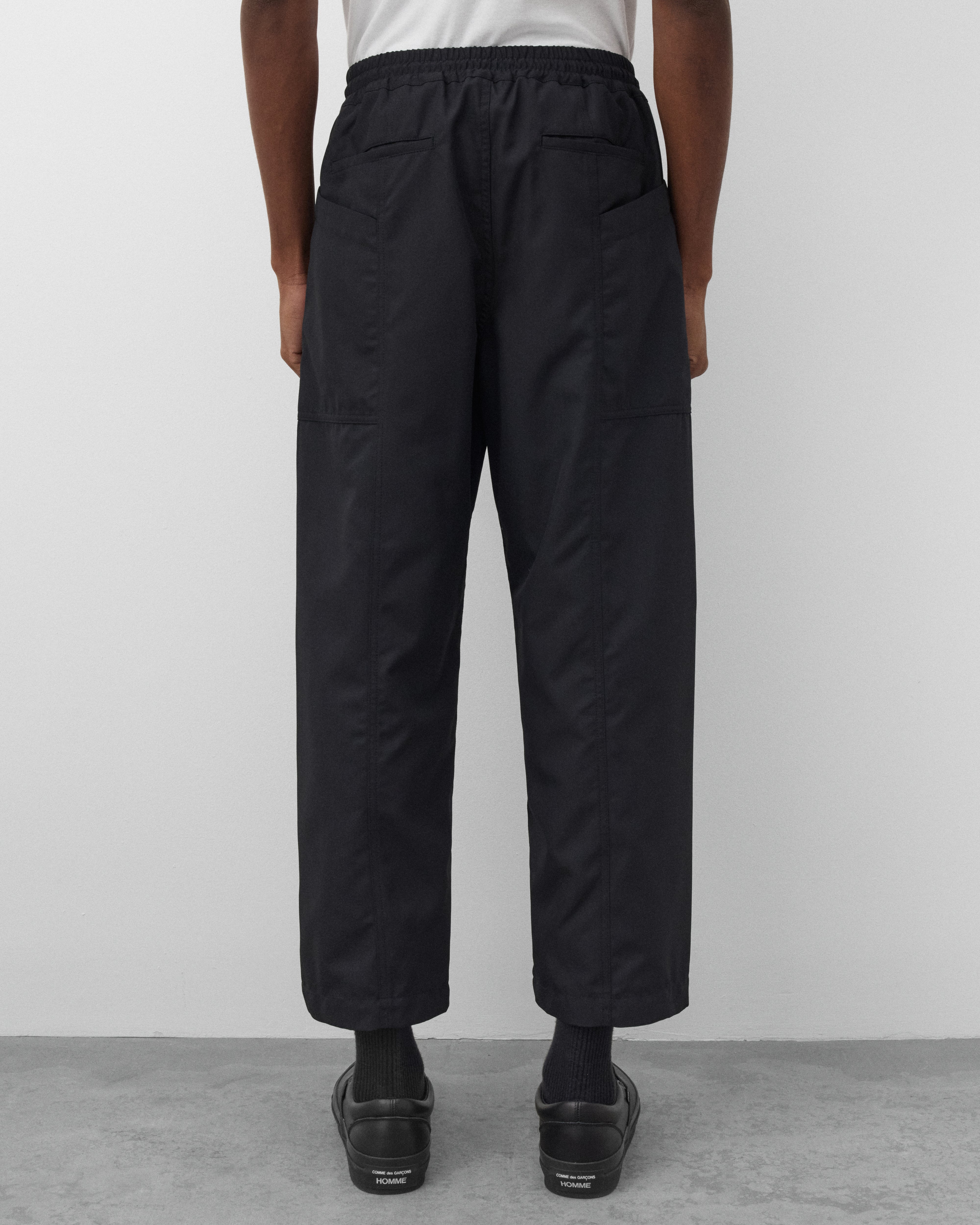 CDG Homme: Men's Elasticated Trousers (Black) | Dover Street