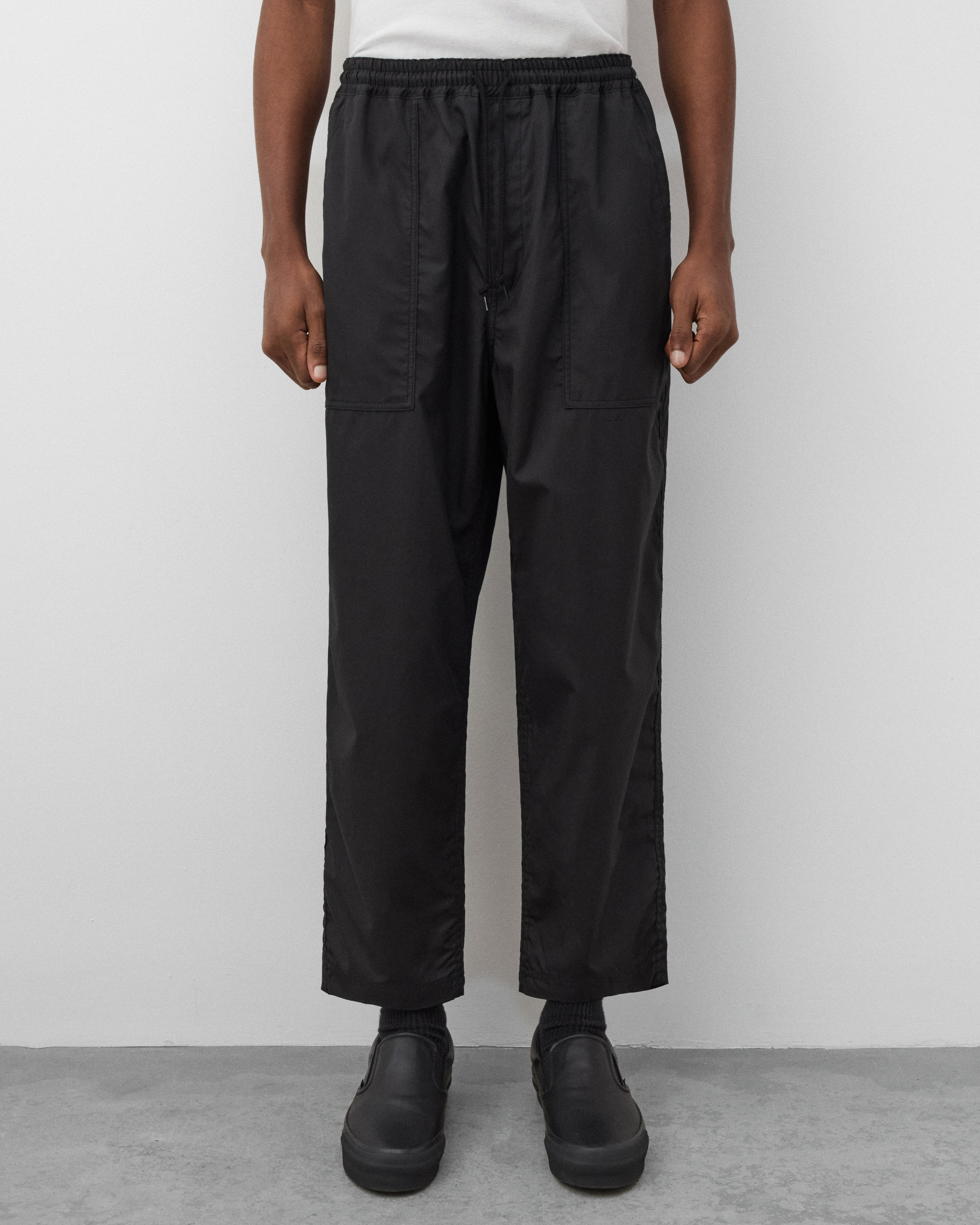 CDG Homme: Men's Drawstring Waist Trousers (Black) | Dover Street