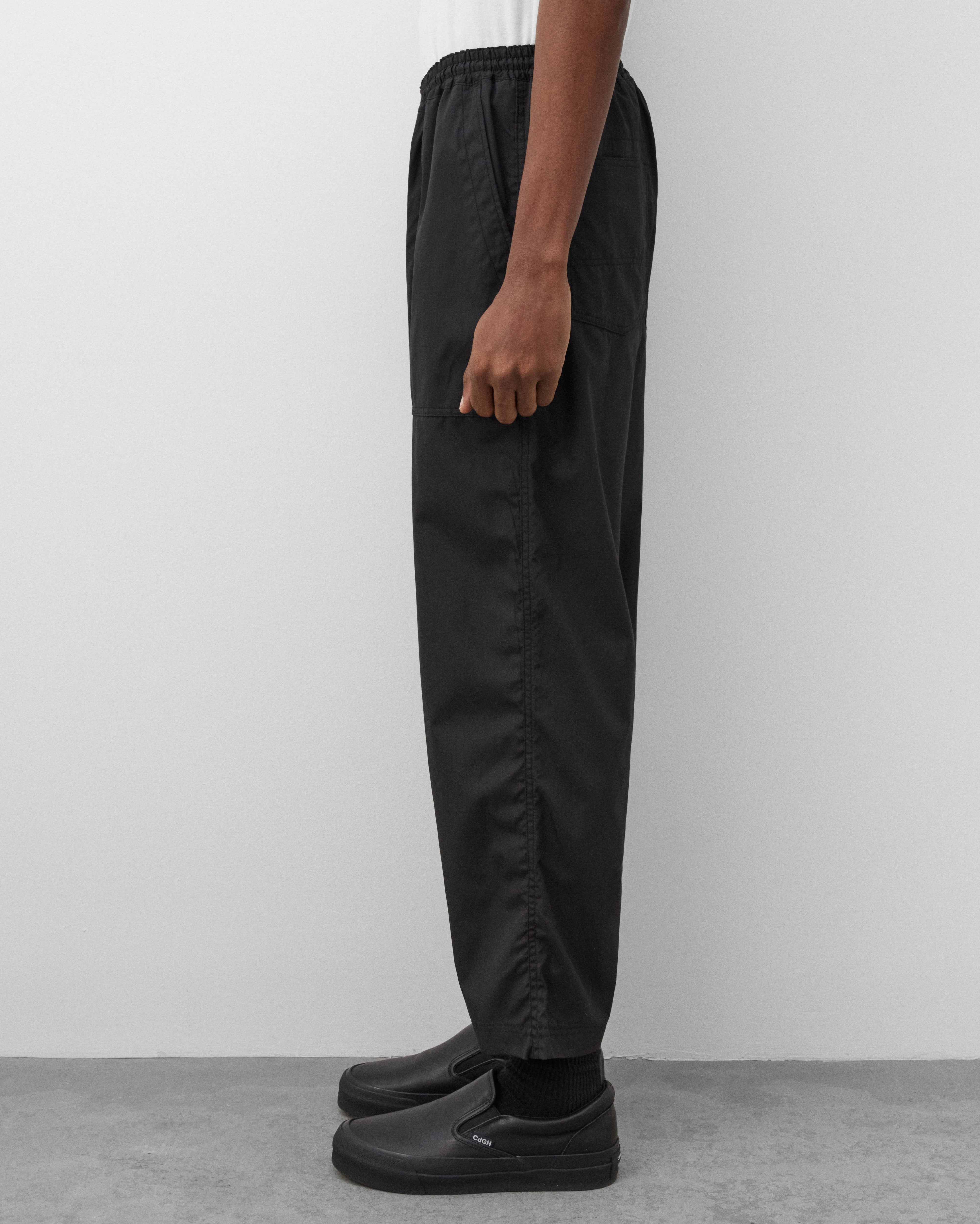 CDG Homme: Men's Drawstring Waist Trousers (Black) | Dover Street