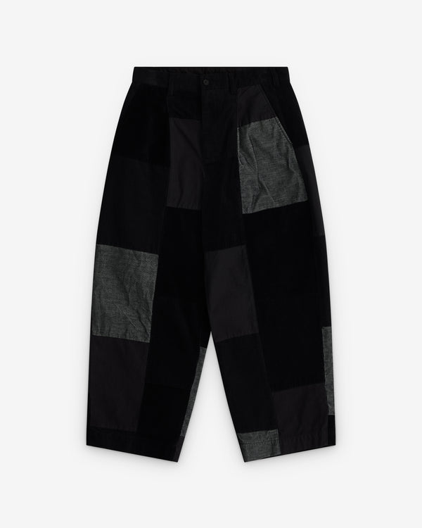 CDG Homme - Men’s Patchwork Trousers - (Black/Grey)