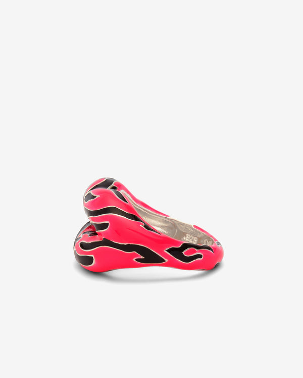 Solange - Hotlips Neon Pink Tiger - (Silver)