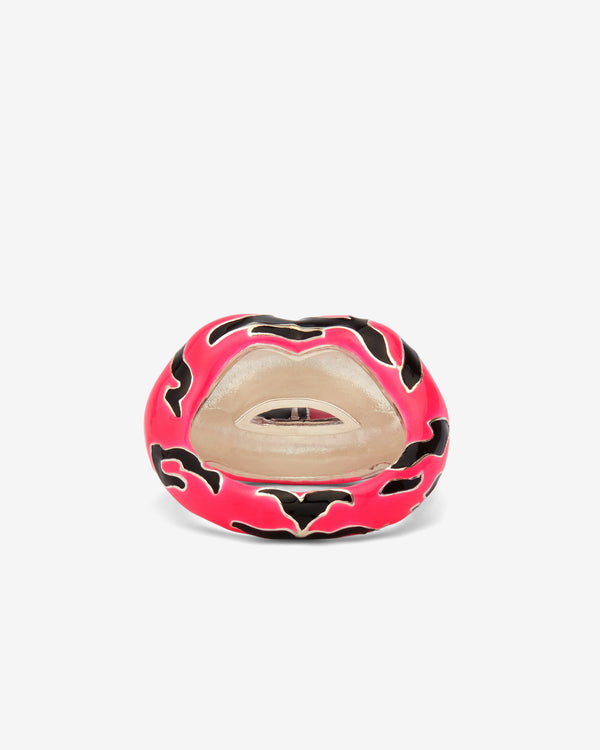 Solange - Hotlips Neon Pink Tiger - (Silver)