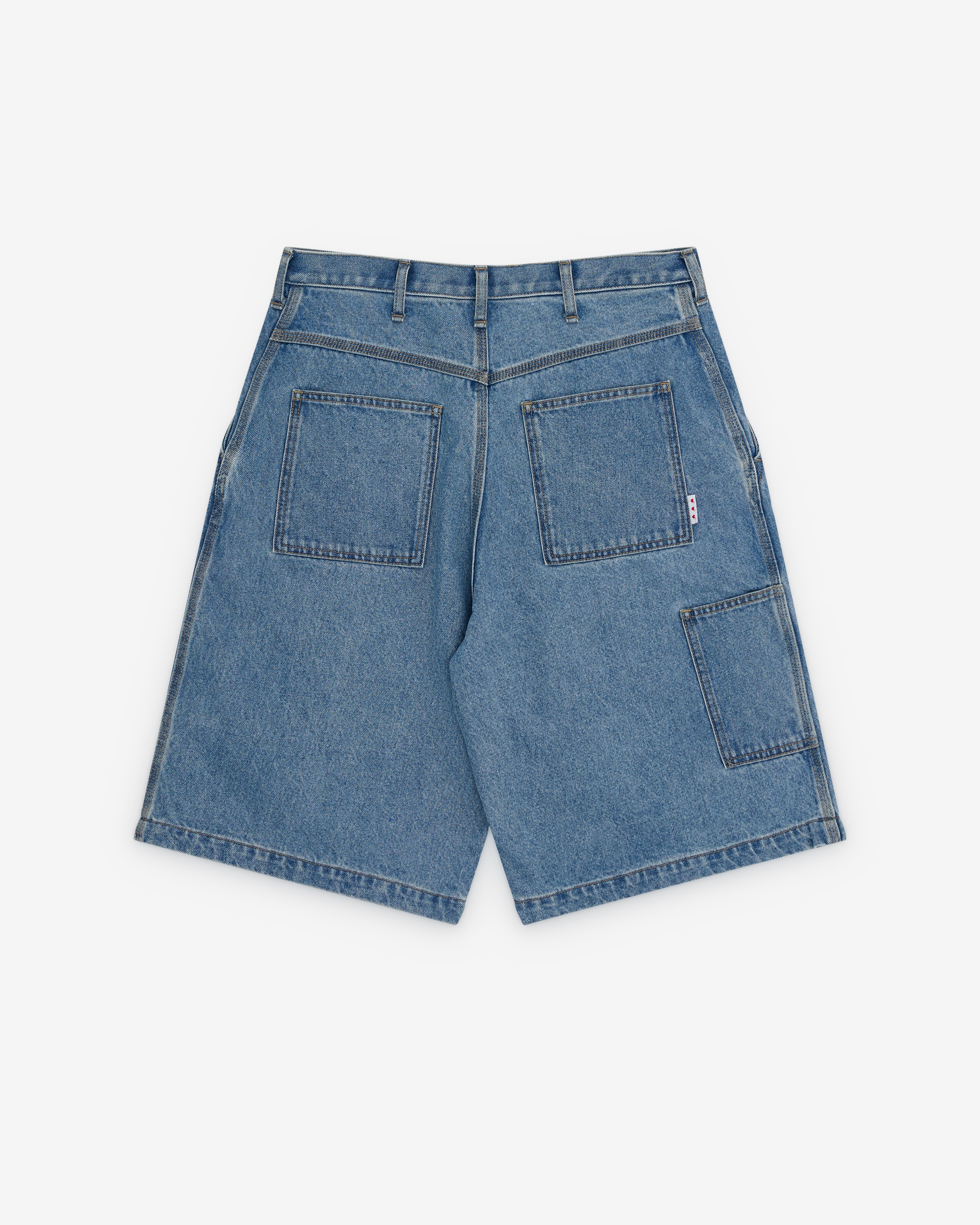 Human Made: Men's Denim Painter Shorts (Indigo) | Dover Street