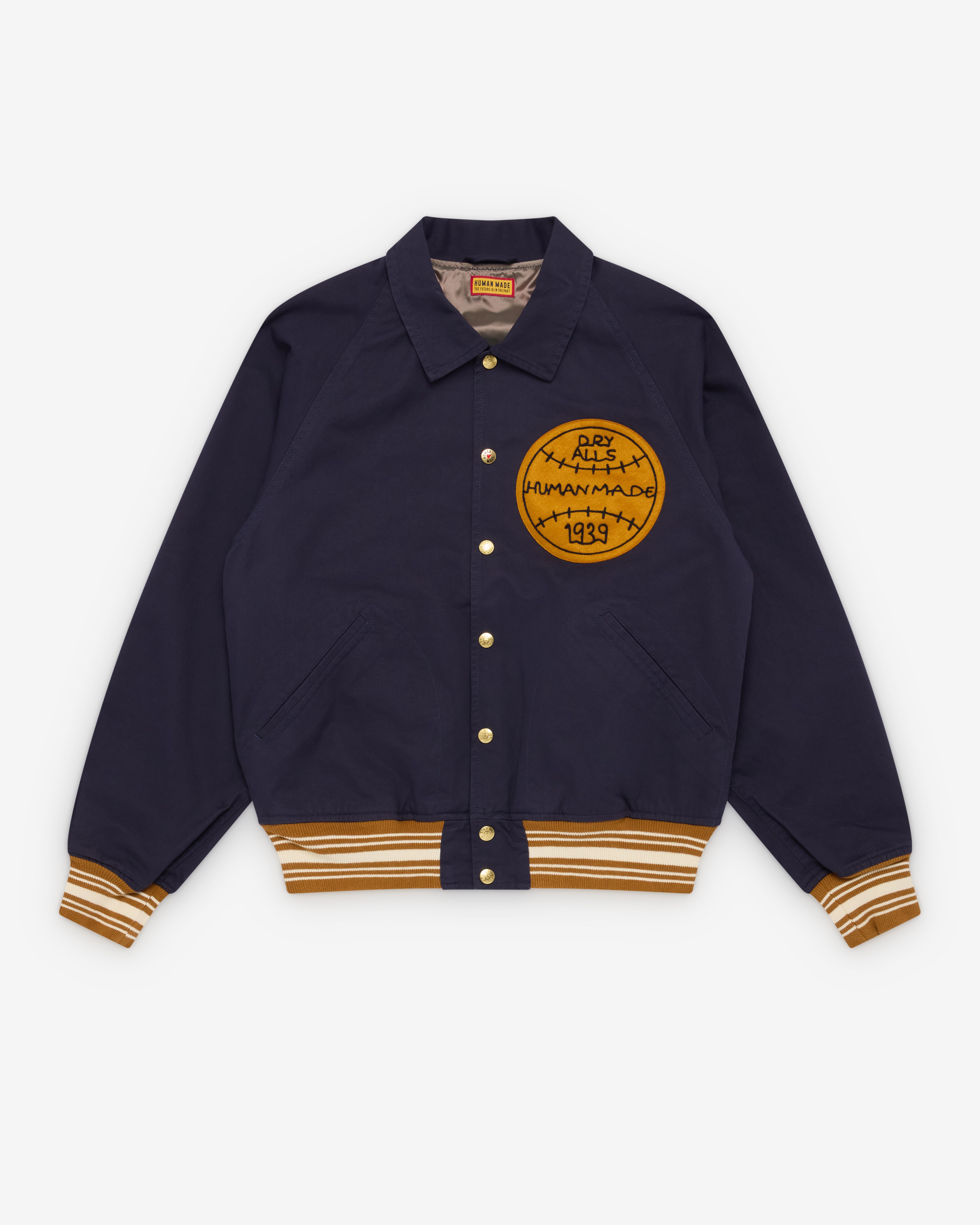 あ*ち様 正規品 極美品 HUMAN MADE Baseball Jacket Human Made: Men's Baseball Jacket (Navy) | Dover Street Market London