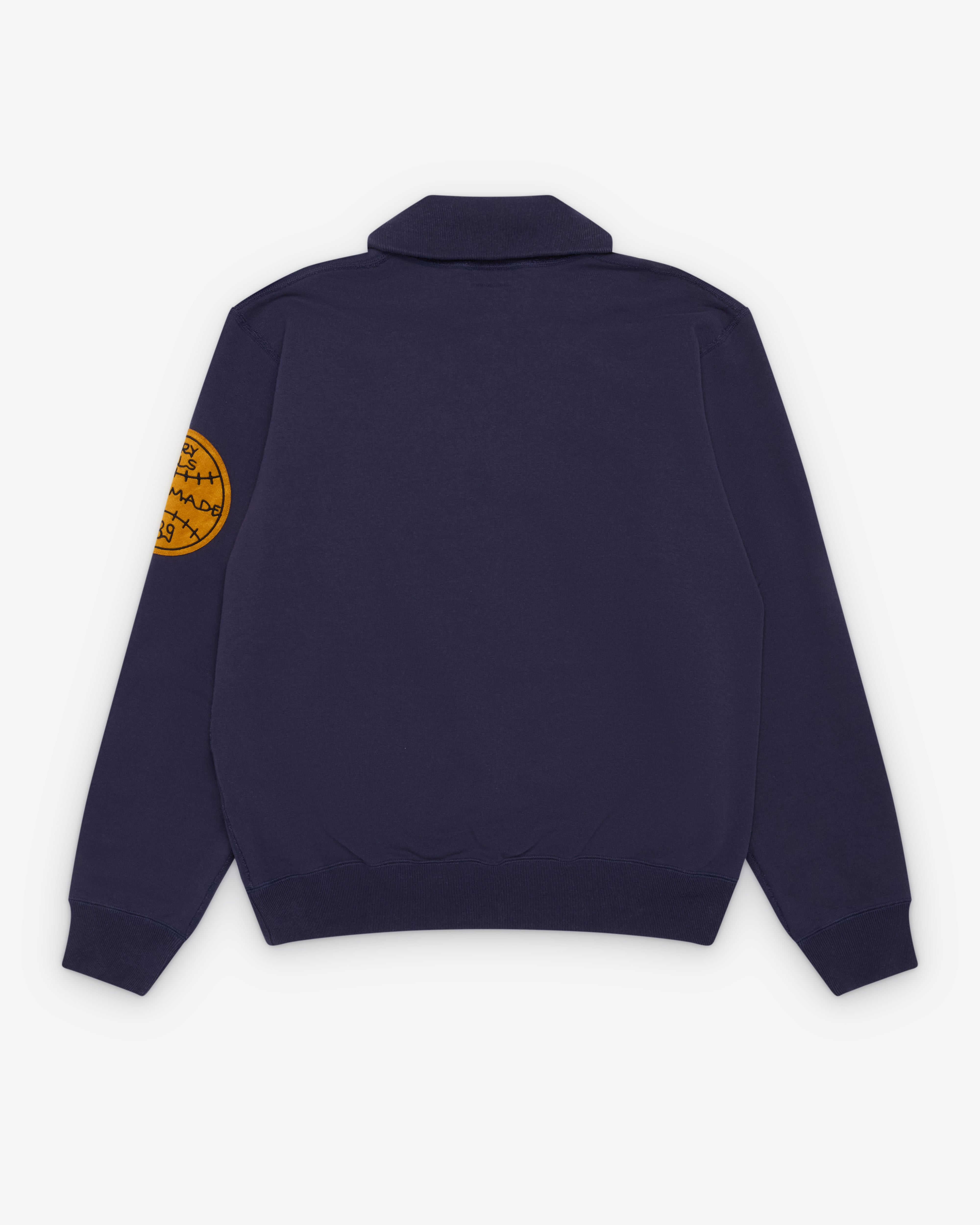 Human Made: Men's Half-Zip Sweatshirt (Navy) | Dover Street Market