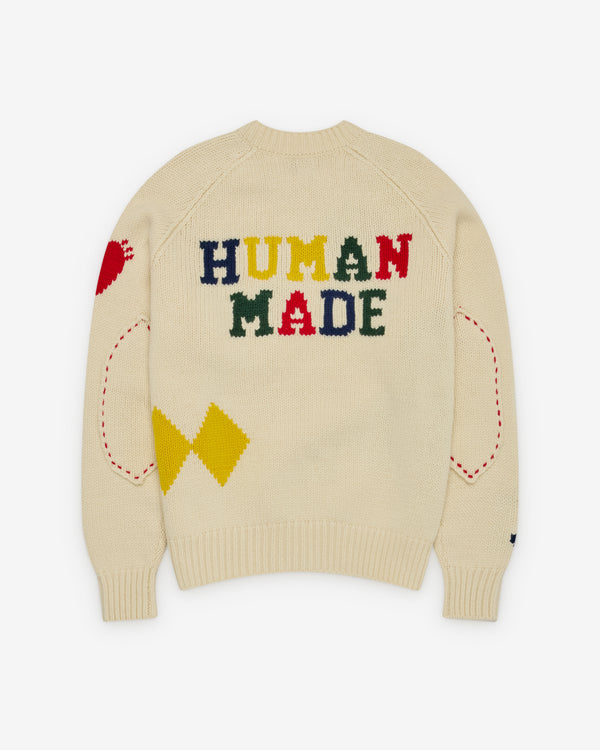 Human Made - Men's Lowgauge Knit Sweater - (White)