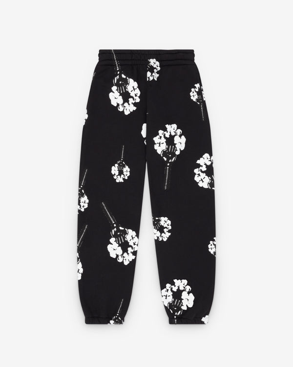 Denim Tears - Hardies Cotton Wreath Fist Sweatpants - (Black)