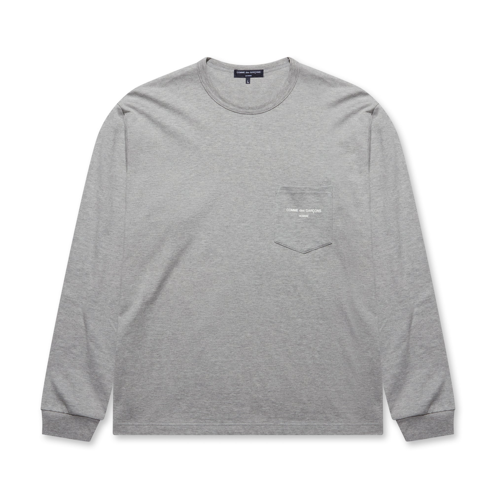 Comme des Garçons Homme - Men’s Longsleeve T-Shirt - (Grey) view 5