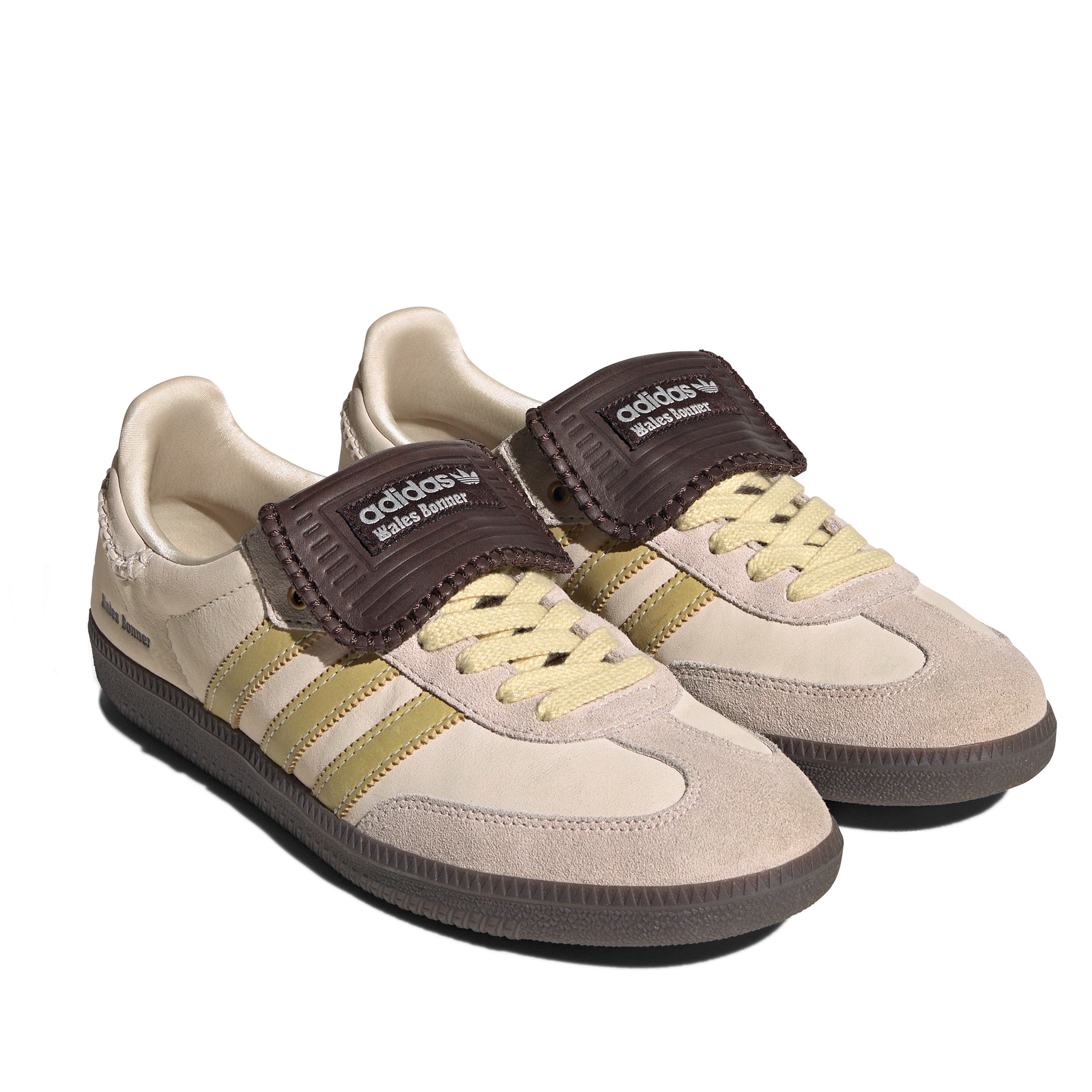 adidas - Men's Wales Bonner Nubuck Samba Shoes - (Ecru) | Dover