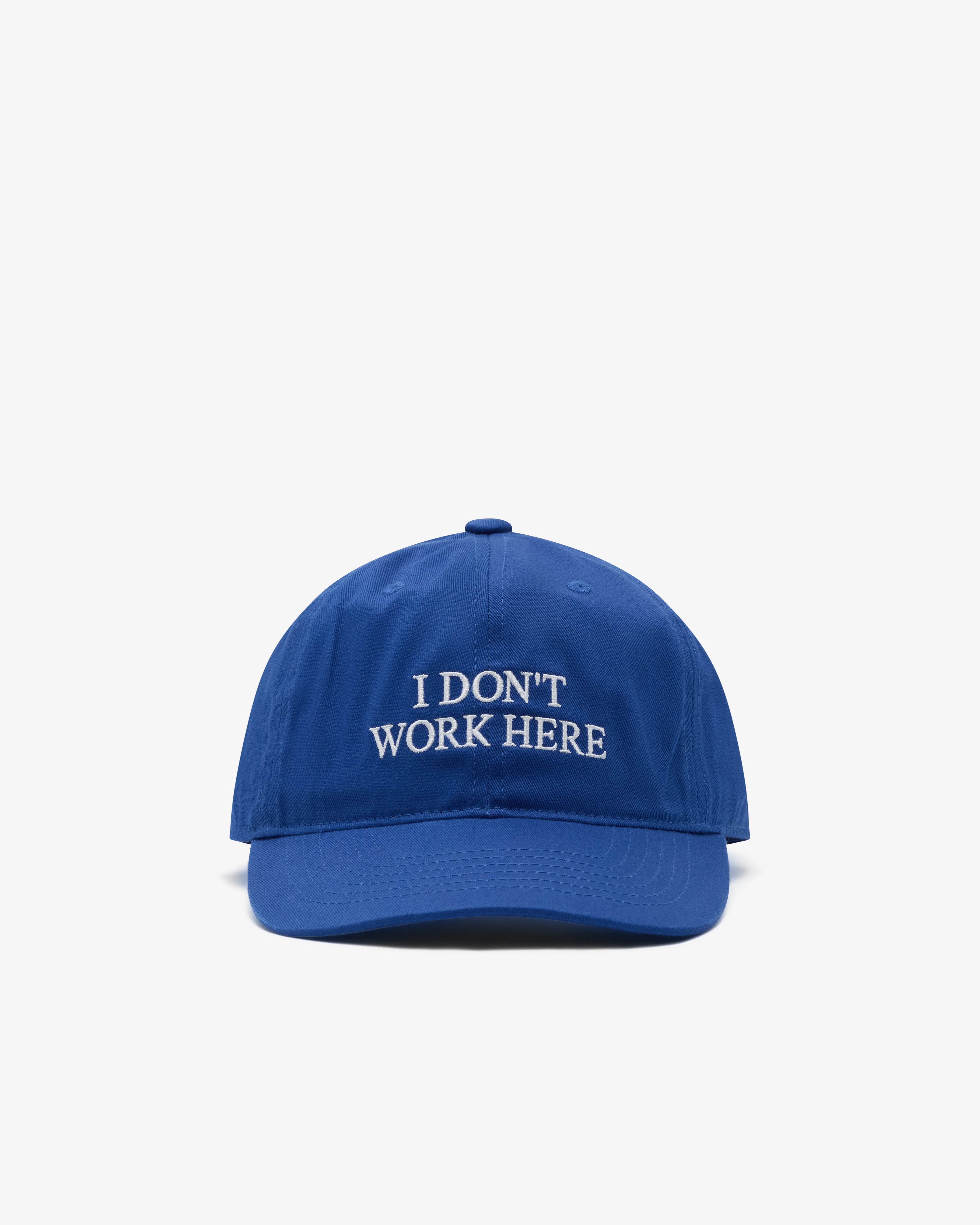 Idea Books: Sorry I Don't Work Here Cap (Blue) | Dover Street