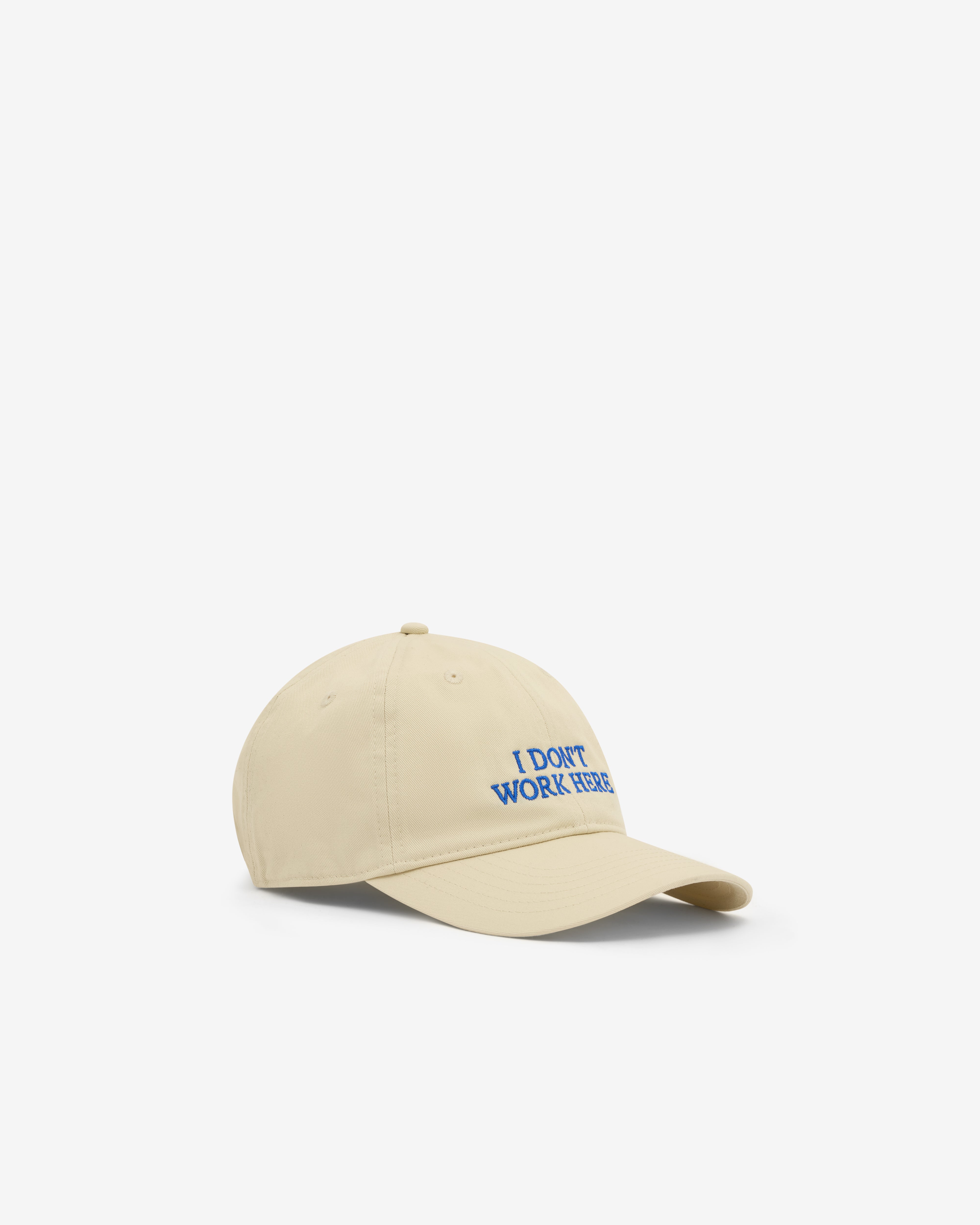 Idea Books: Sorry I Don't Work Here Cap (Beige) | Dover Street