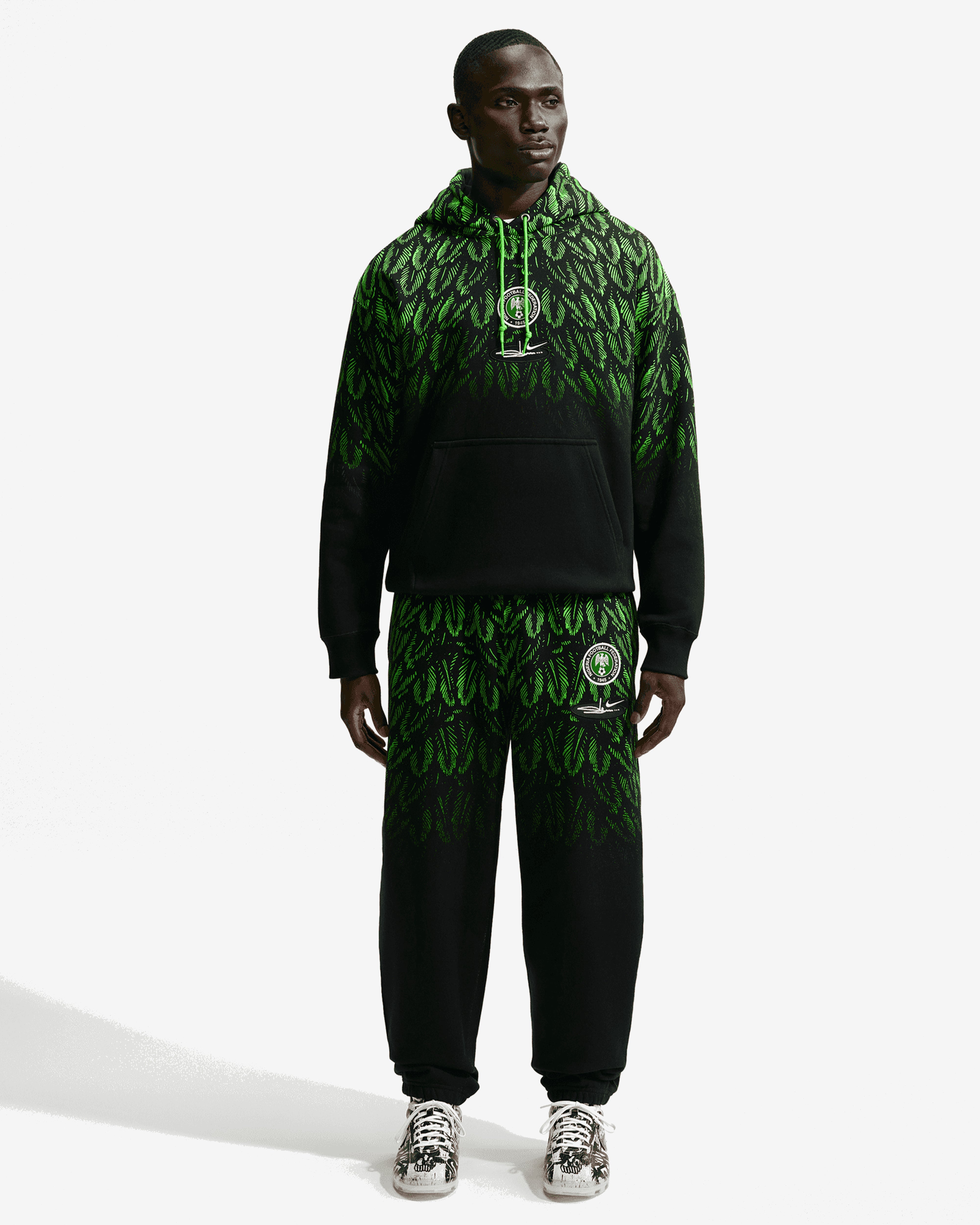 その他 Nike x Slawn X2 Lightweight Trousers Nike: Slawn Nigeria Fleece Pants (Black/Poison Green) | Dover