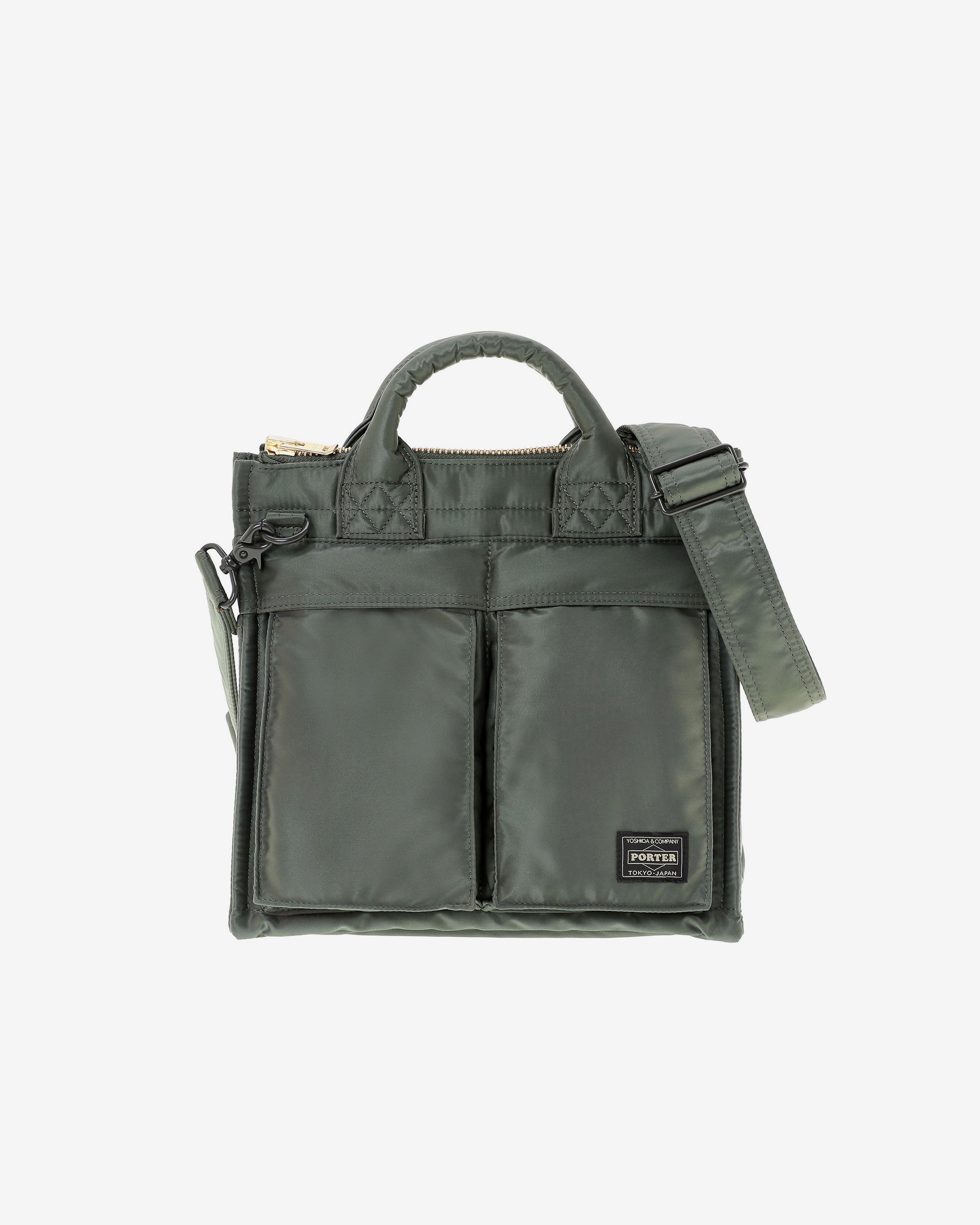 Porter Yoshida & Co.: Tanker Square Tote Bag (Green) | Dover