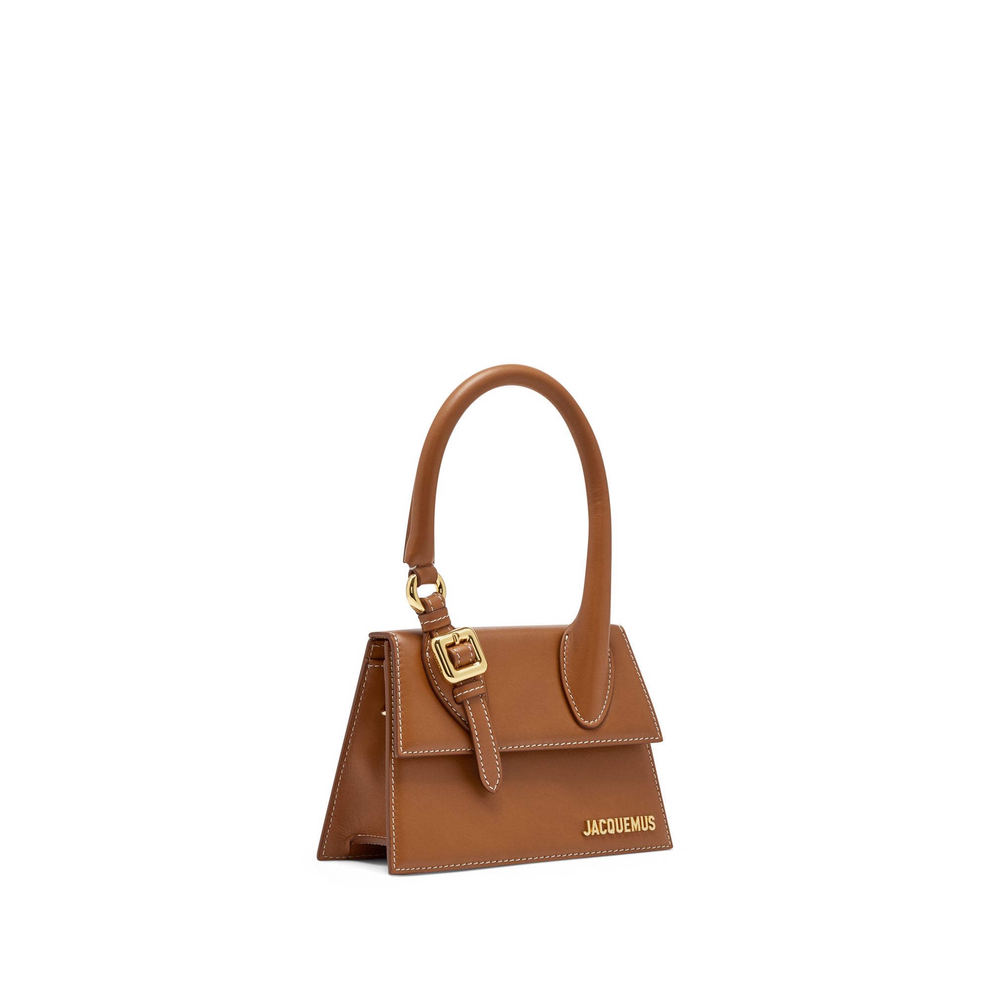 Jacquemus - Women’s Le Chiquito Moyen Boucle Top Handle Bag - (Light Brown) view 2