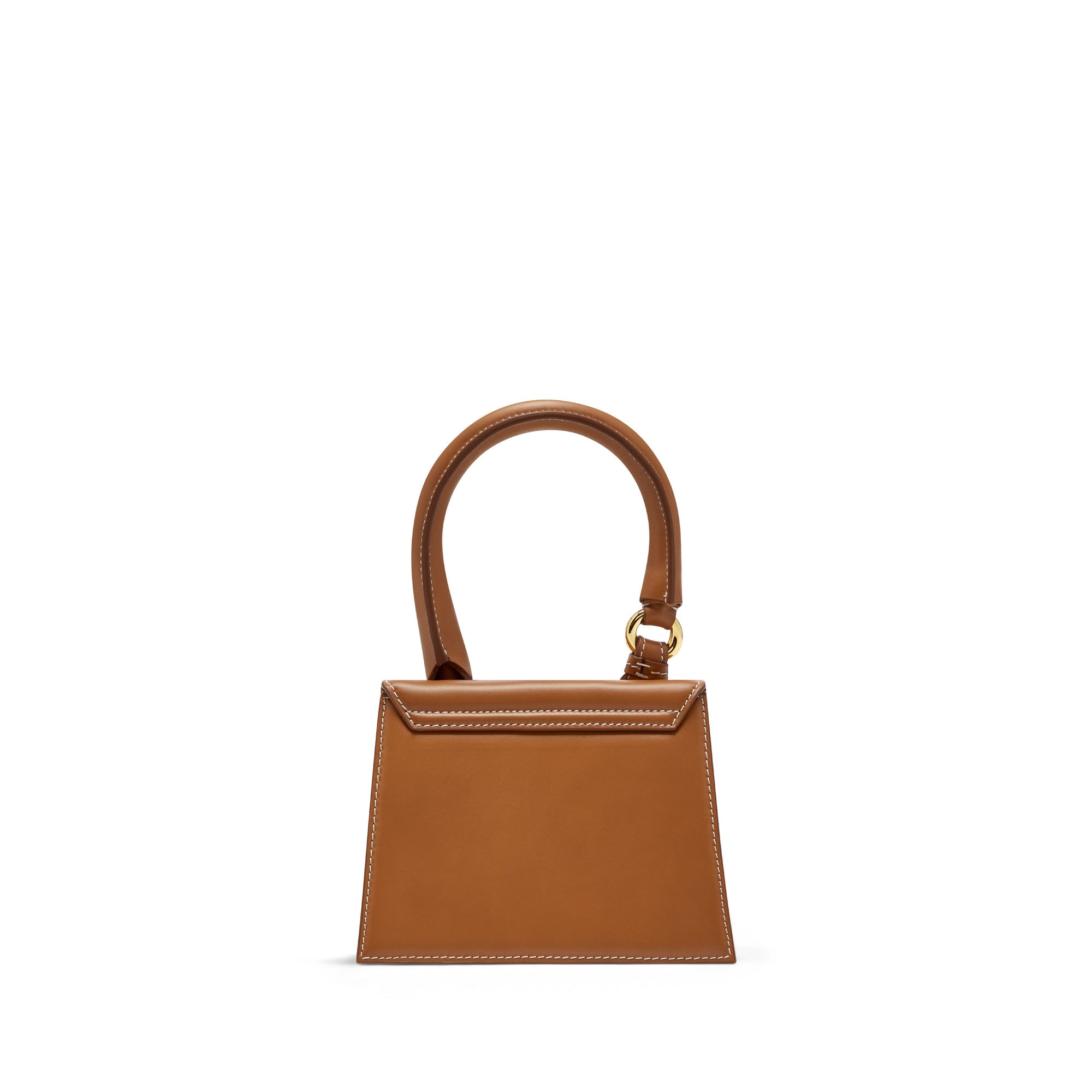 Jacquemus - Women’s Le Chiquito Moyen Boucle Top Handle Bag - (Light Brown) view 3
