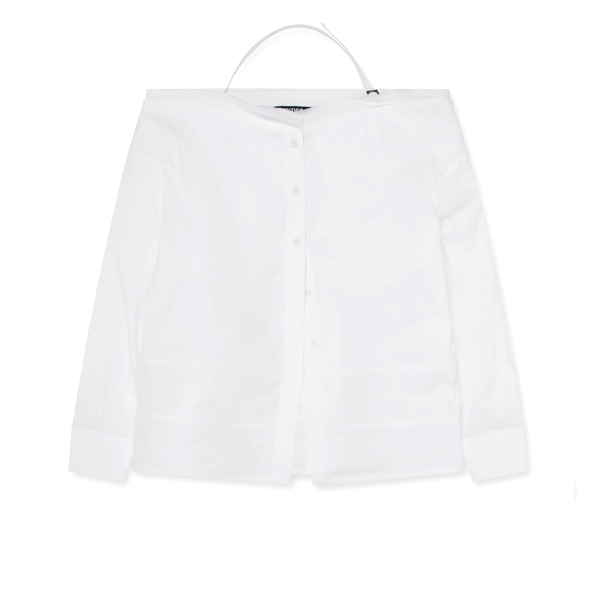 Jacquemus - Women’s La Chemise Peplo Off Shoulder Shirt - (White) view 1