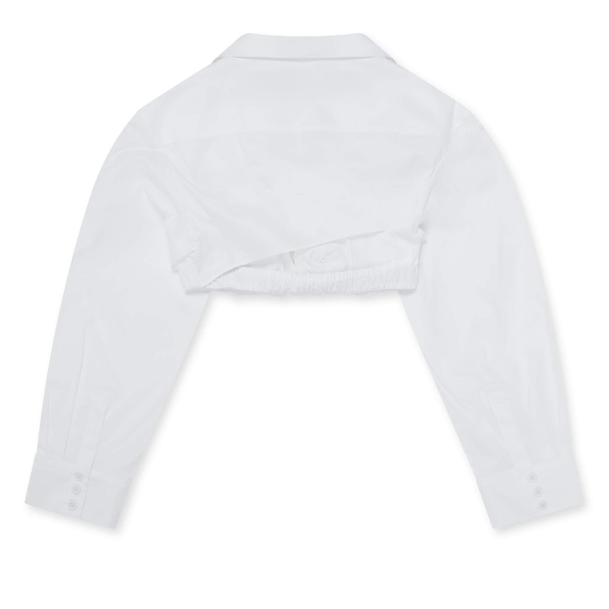 Jacquemus - Women’s La Chemise Bahia Courte Cropped Shirt - (White) view 2