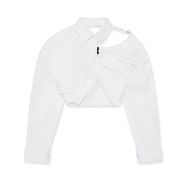 Jacquemus - Women’s La Chemise Galliga Gathered Shirt - (White)