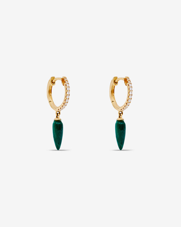 Raphaele Canot - Set Free Malachite Earrings - (Yellow Gold)