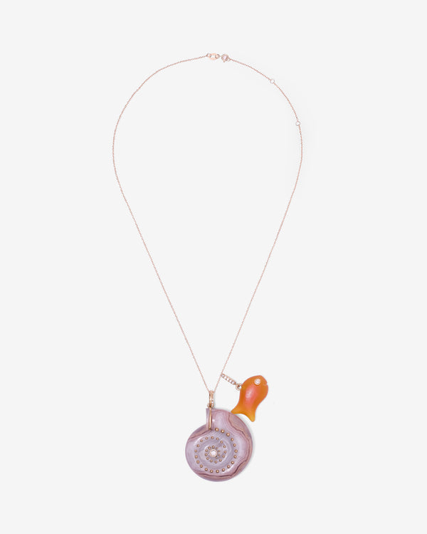 Sophie Gardner - Women’s Dia Laguna Agate Nautilus - (Yellow Gold)