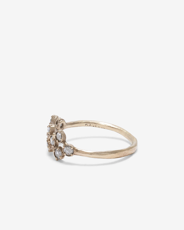 Noguchi Bijoux - 10 Diamond Cluster Ring - (White Gold)