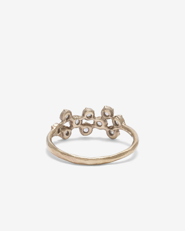 Noguchi Bijoux - 10 Diamond Cluster Ring - (White Gold)