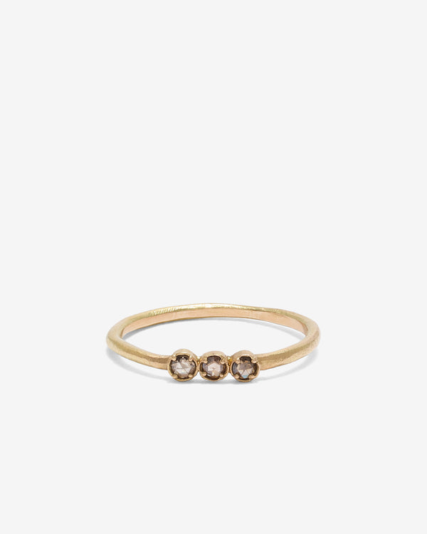 Noguchi Bijoux - 3 Diamond Ring - (Yellow Gold)