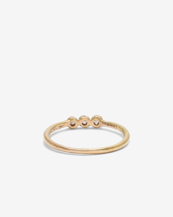 Noguchi Bijoux - 3 Diamond Ring - (Yellow Gold)