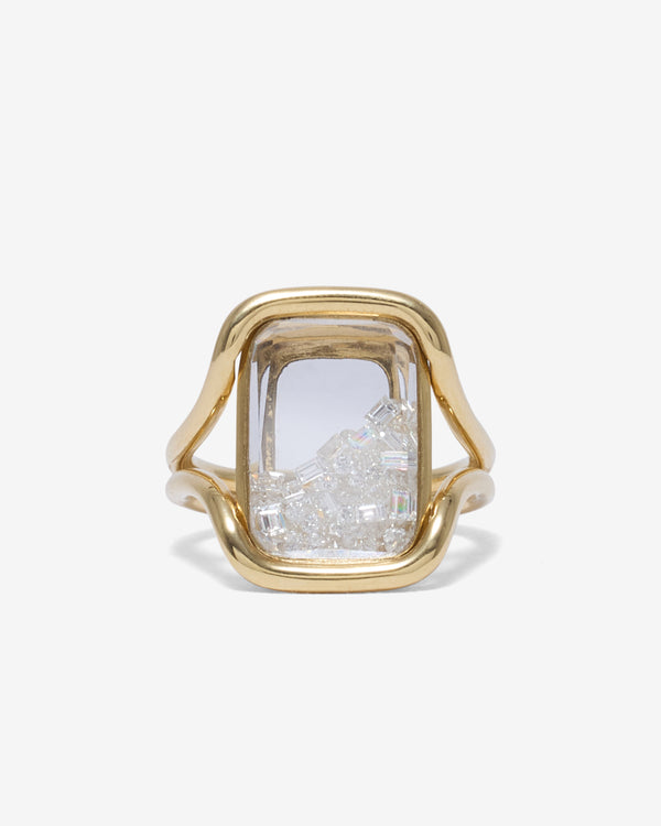 Moritz Glik - Cascavel Cushion Ring - (Yellow Gold)