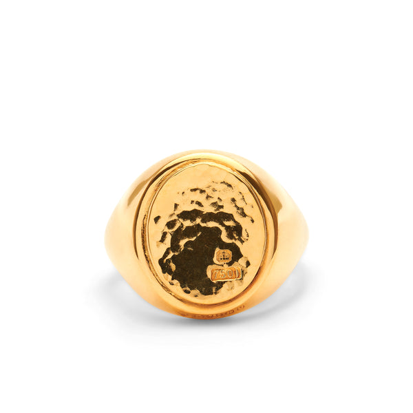 Bunney - Oval Signet Ring - (Yellow Gold)
